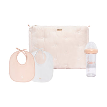 Chloe Kids GB 禮盒組-兩件圍兜+奶瓶+小包 SET