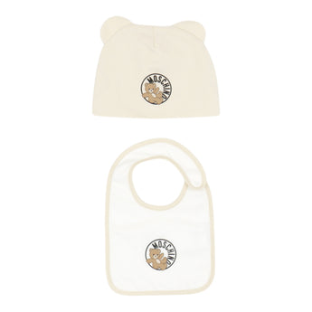 MOSCHINO Kids UB 禮盒組-帽子/圍兜