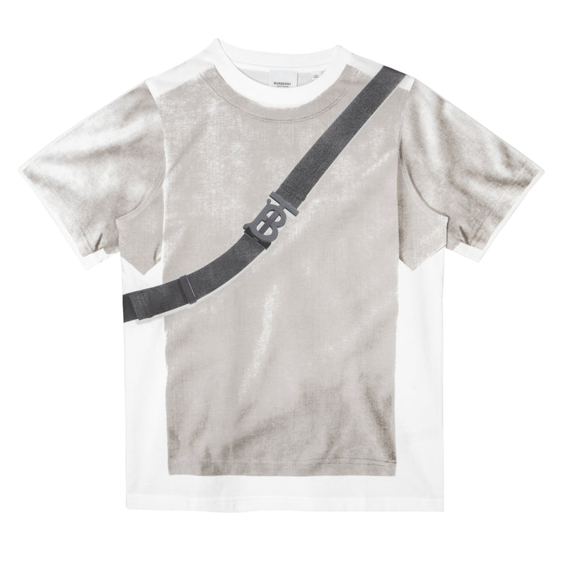 Burberry Kids BK 短袖T恤 KB5 TROMPE BAG TEE
