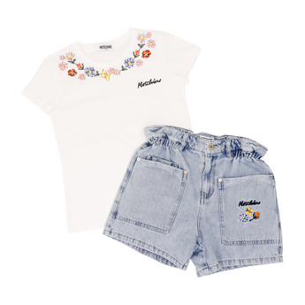 Moschino Kids GK 兩件組-短袖T恤/短褲