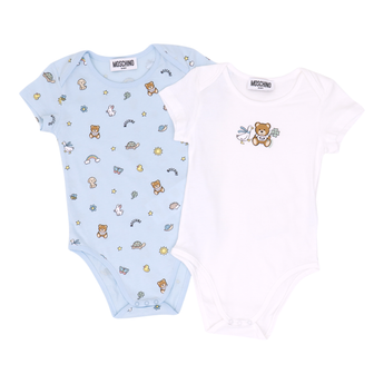 Moschino Kids BB 禮盒組-連身衣兩件 BODYSUIT GIFT SET