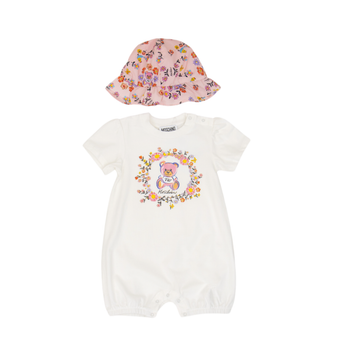 Moschino Kids GB 禮盒組 (連身褲/帽子)
