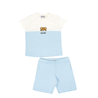 Moschino Kids BB 禮盒組-短袖T恤/短褲 T-SHIRT + SHORTS SET