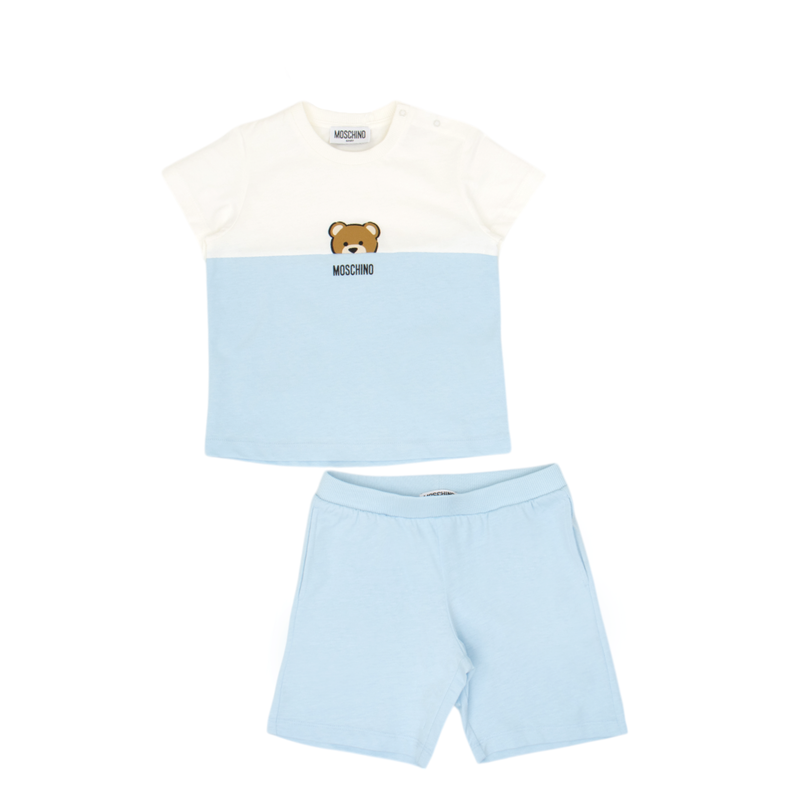 Moschino Kids BB 禮盒組-短袖T恤/短褲 T-SHIRT + SHORTS SET