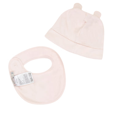 Moncler Enfant Kids GB 兩件組-毛帽/圍兜 SET