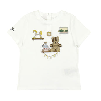 FENDI Kids UB Short Sleeve T-shirt