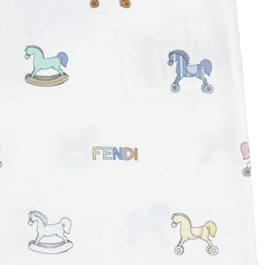 FENDI Kids UB 兩件組-連身裝/帽子