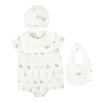 FENDI Kids UB Set - Bodysuit/Hat/Bib