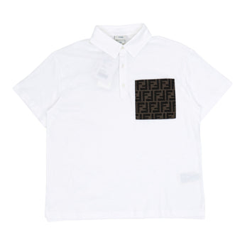 FENDI Kids BK 短袖POLO衫
