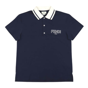 FENDI Kids BK Short-Sleeve Polo Shirt