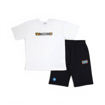 MOSCHINO Kids BK 兩件組-短袖T恤/短褲