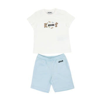 MOSCHINO Kids BB 兩件組-短袖T恤/短褲