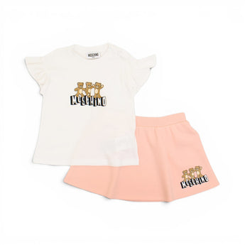 MOSCHINO Kids GB 兩件組-短袖T恤/短裙