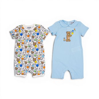 MOSCHINO Kids BB 禮盒組-連身褲兩件