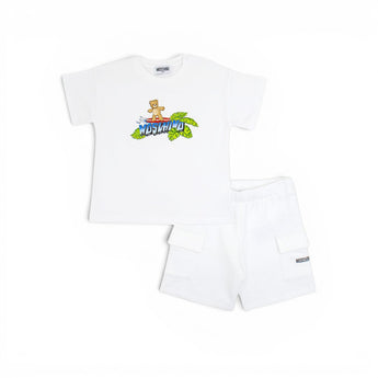 MOSCHINO Kids BB 兩件組-短袖T恤/短褲