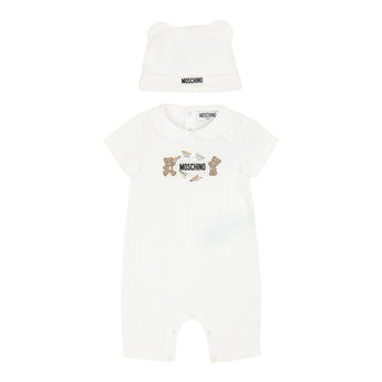 MOSCHINO Kids UB 禮盒組-連身褲/帽子