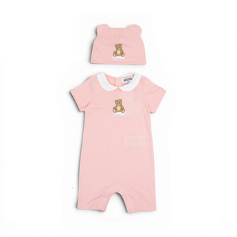 MOSCHINO Kids GB 禮盒組-連身褲/帽子