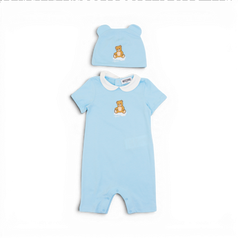 MOSCHINO Kids BB 禮盒組-連身褲/帽子