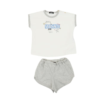 YOUNG VERSACE Kids BB 兩件組-短袖上衣/包屁褲