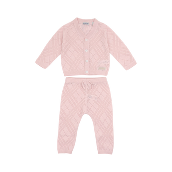 BURBERRY Kids GB 兩件組-針織罩衫/長褲