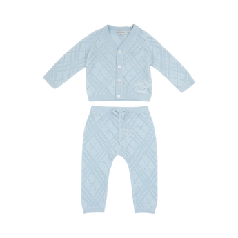 BURBERRY Kids BB 兩件組-針織罩衫/長褲