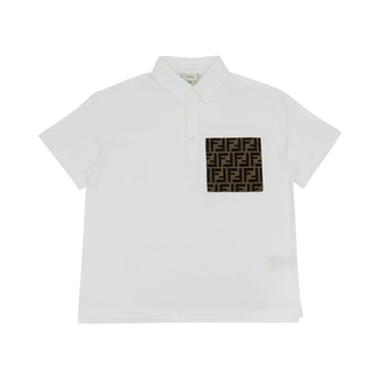 FENDI Kids BK 短袖POLO衫
