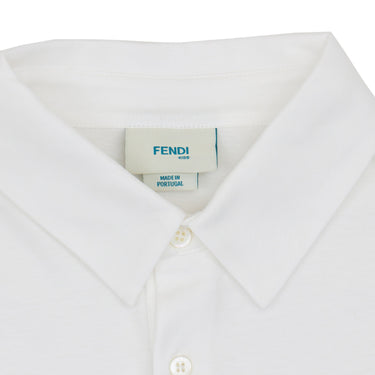 FENDI Kids BK 短袖POLO衫