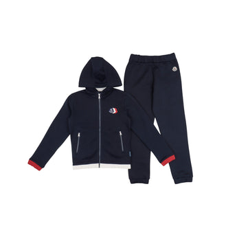 Moncler Enfant Kids BK 兩件組-連帽夾克/長褲