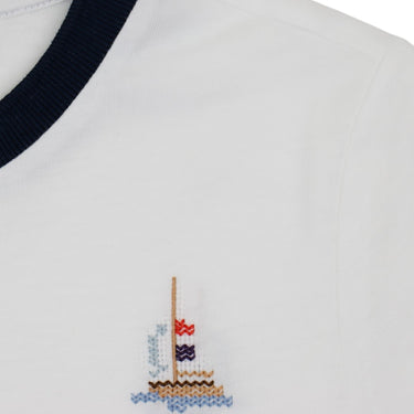 THOM BROWNE Kids BK 短袖T恤