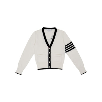 THOM BROWNE Kids BK 針織罩衫