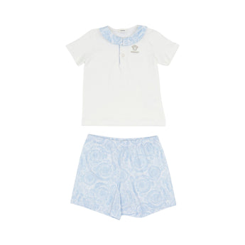 YOUNG VERSACE Kids BB 兩件組-短袖POLO衫/短褲