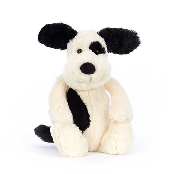 Jellycat Bashful Black & Cream Puppy 大白狗/海盜狗 31cm