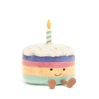 Jellycat Amuseable Rainbow Birthday Cake 趣味彩虹生日蛋糕 15cm