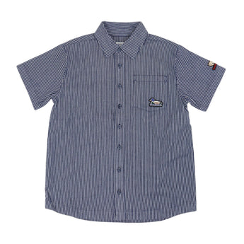 BURBERRY Kids 藍白細條紋襯衫