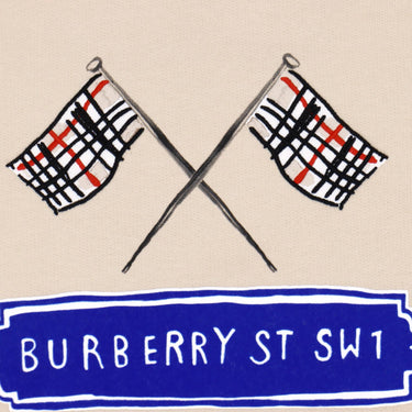 BURBERRY Kids Two Flags Long-Sleeved Sweatshirt