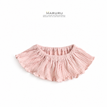 MARURU 寶寶荷葉圍兜/口水巾-(多色可選) 日本製