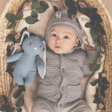 Teddykompaniet Elina Linen Plush (Misty Blue) 20 cm