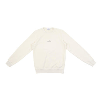 Stone Island Kids 象牙白長袖衛衣