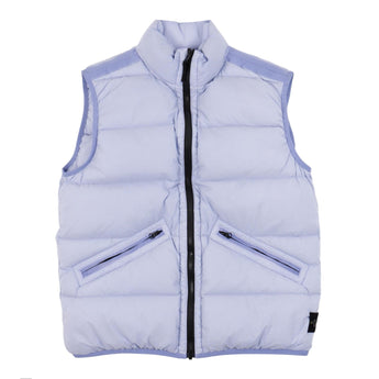 Stone Island Kids 紫色滾邊羽絨背心