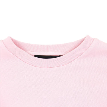 YOUNG VERSACE Kids logo pink dress