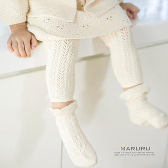 Maruru 有機棉編織褲襪組Ｌ