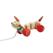 Plantoys 5101 歡樂臘腸狗拉車-Plantoys